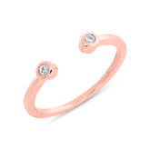 0.07ct 14k Rose Gold Diamond Lady's Ring